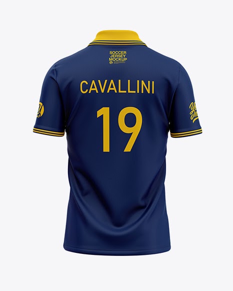 Download Mens Soccer /Cricket Jersey Mockup Back View (PSD ...