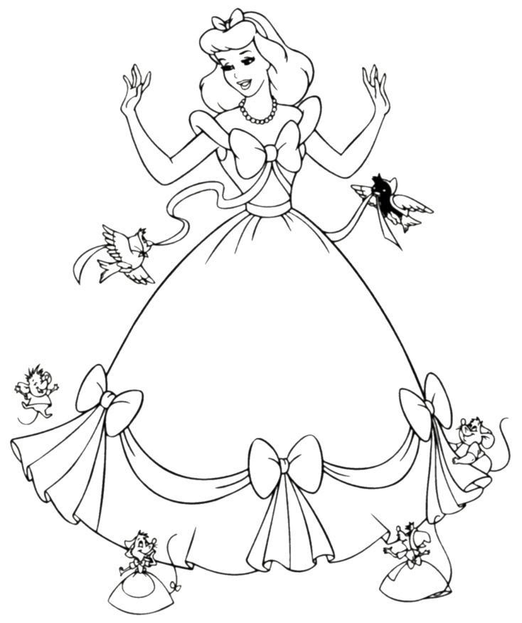 Download Free Princess Coloring Pages For Kids Coloring And Drawing