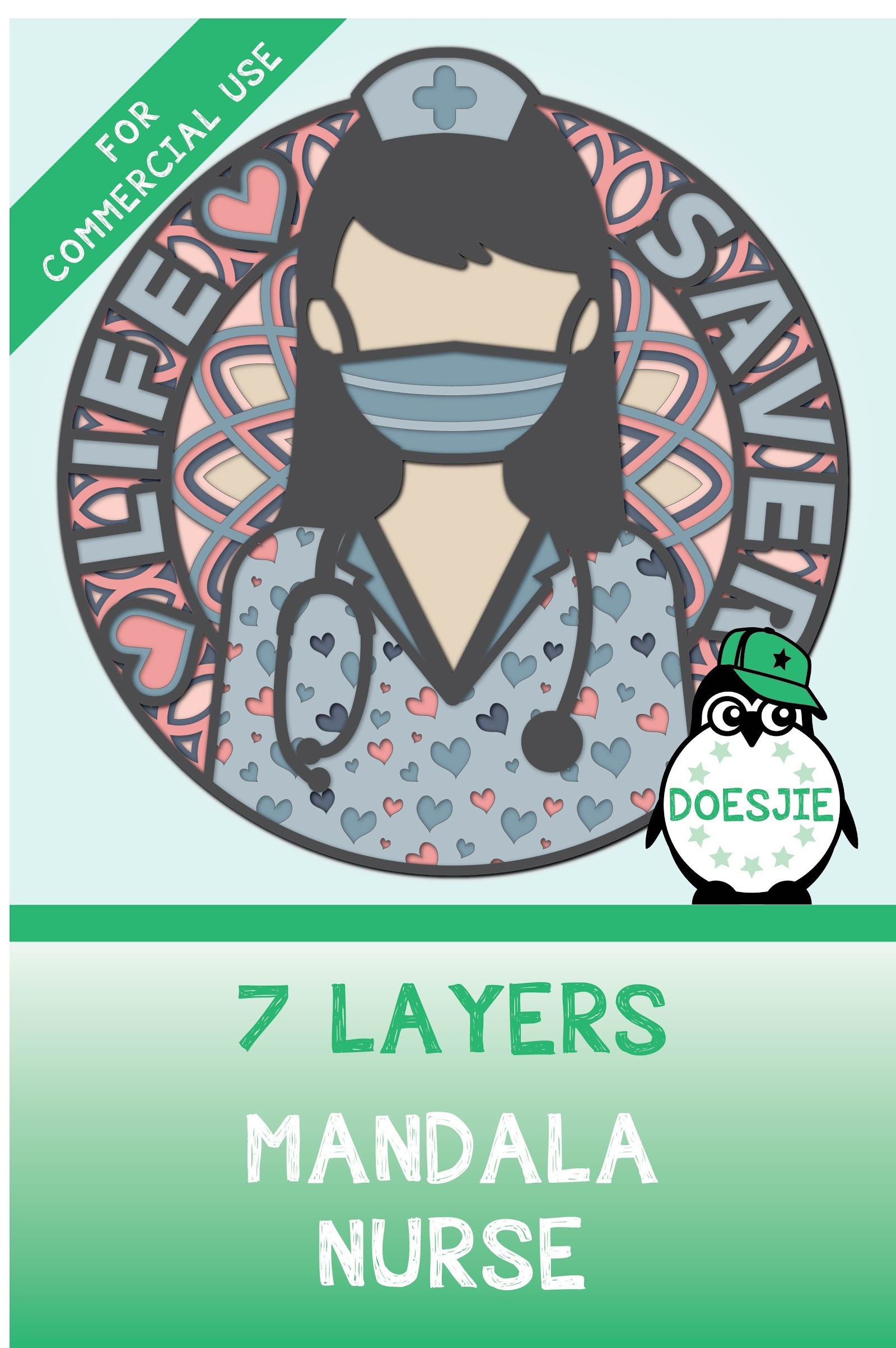 Download Free SVG Layered Free Lady Mandala Svg For Silhouette 11261+ Crafter Files