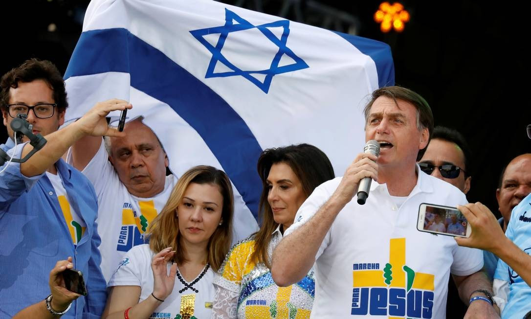 Bolsonaro na Marcha para Jesus, em São Paulo Foto: NACHO DOCE / REUTERS