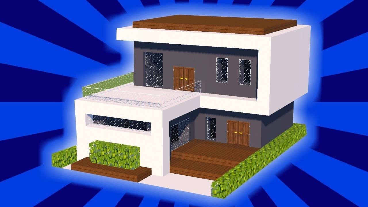 Ide Gambar Rumah Minimalis Modern Minecraft Ide Rumah