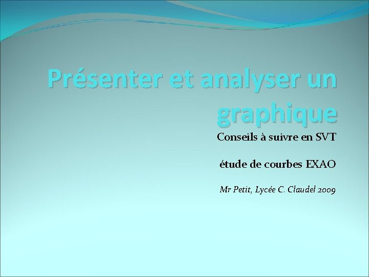 Lire et décrire un graphique. Prsenter Et Analyser Un Graphique Conseils Suivre En