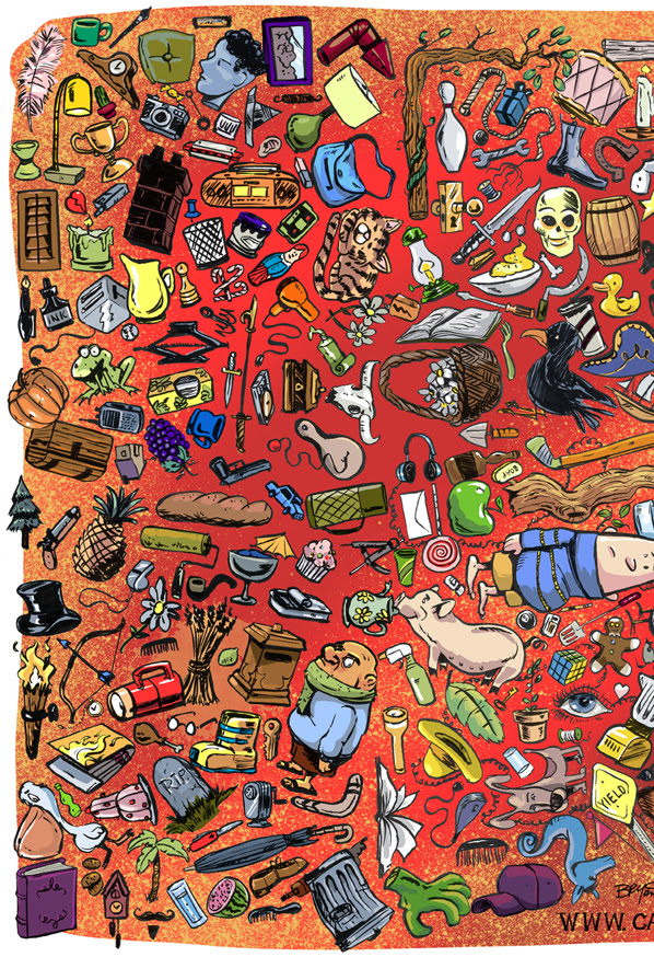 Check spelling or type a new query. Giant Cartoon Collage Everyday Objects Cartoon Cartoon A Day