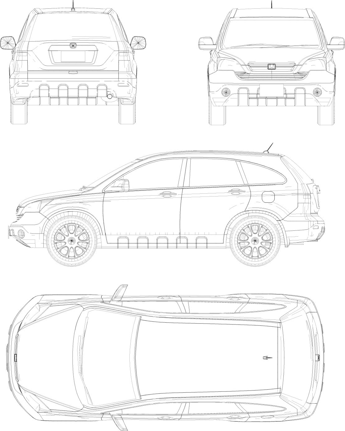 Cad Cad データ ユニック 車 図面 Kuruma