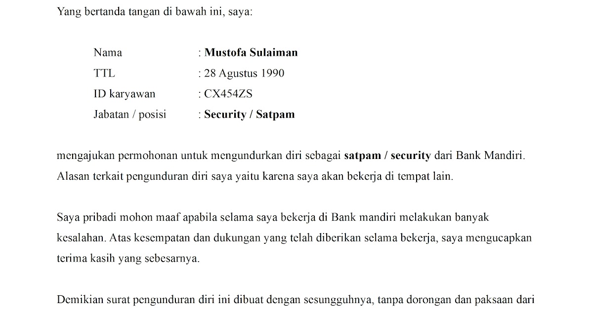 Contoh Surat Perpanjangan Kontrak Kerja Karyawan 