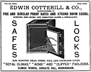 Cotterill's climax detector padlock , c.1850s. A Gazetteer Of Lock And Key Makers