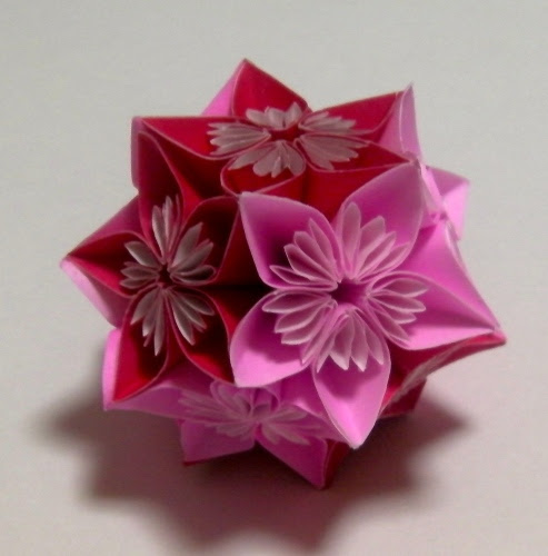 すべての美しい花の画像 綺麗な折り紙 花 くす玉 作り方
