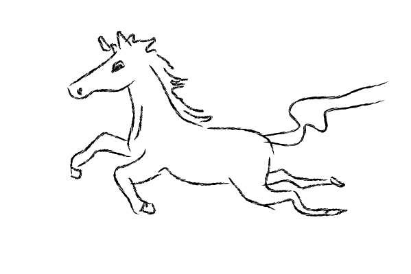 動物の画像について ユニーク簡単 馬 の 絵 馬 イラスト
