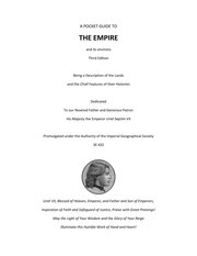 The pocket guide to the empire will be packaged with the game. Internet Archive Search Pocket Guide To