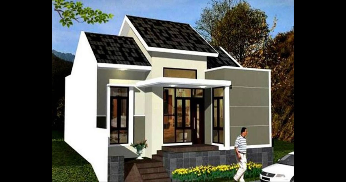  Gambar  Desain  Rumah  Minimalis Tropis 1  Lantai  Desain  