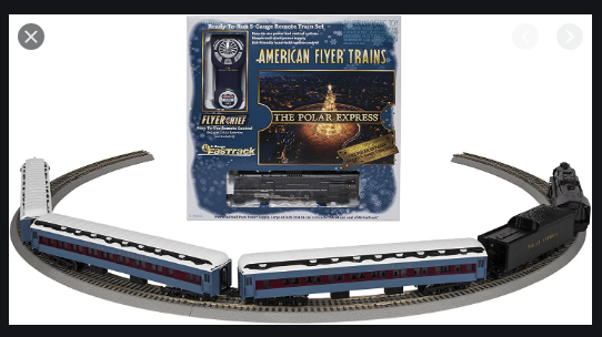This is a great representation of the train from the movie. American Flyer Consignments