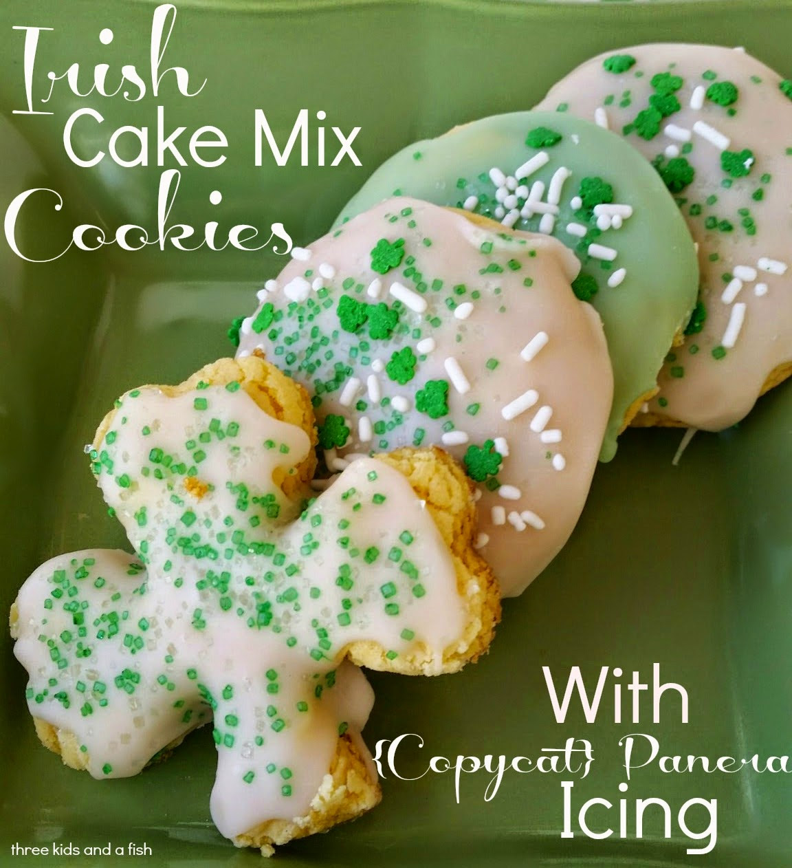 So, why do you have to use irish butter? Irish Cake Mix Cookies With Copycat Panera Icing Recipe Three Kids And A Fish