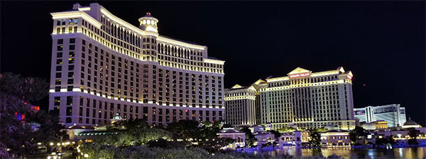 Las Vegas hotels at night