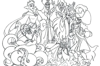 Disney Villains Coloring Pages For Adults