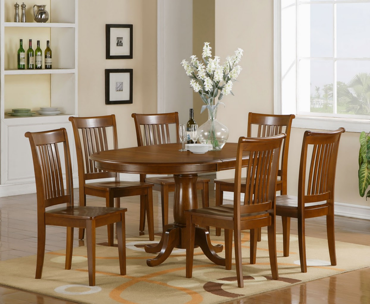 Fit several chairs around the round table for a meeting, or use two chairs for a more casual gathering over lunch. Kitchen Chairs Kitchen Table And 6 Chairs