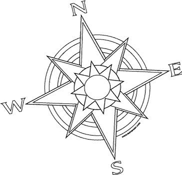 Discover all our printable coloring pages for adults, to print or download for free ! Printable Compass Coloring Page Clip Art Library