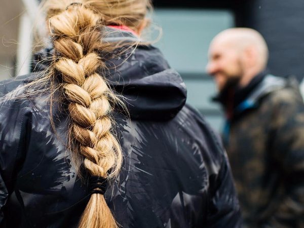 This super lightweight rain jacket is strong enough to keep us dry in a downpour