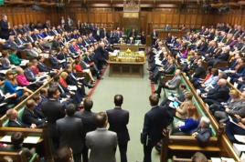 MPs in the House of Commons debate Brexit