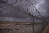 View of the fence in Shlomit, near the Israeli Gaza border. (August 2015)