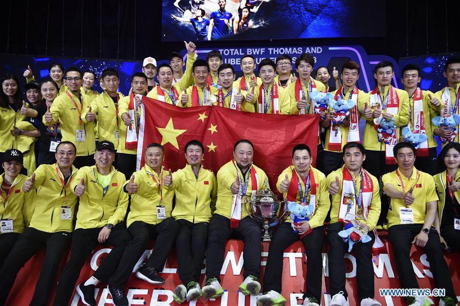 Indian badminton men's and women's teams got an easy draw in the rescheduled thomas and uber cup finals, which will be held from october 9 at aarhus, denmark. China Beats Japan 3 1 To Win Thomas Cup Xinhua English News Cn