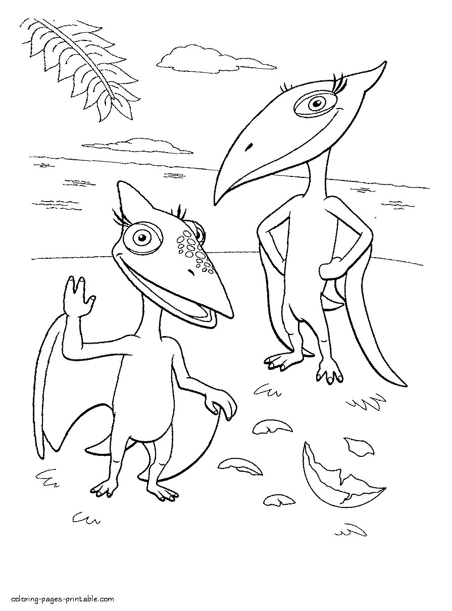 Download 81 EASY DINOSAURS CARTOON COLORING PAGES PRINTABLE PDF ...
