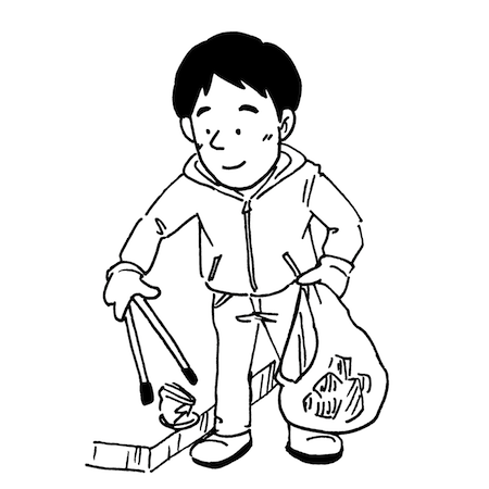 ゴミ拾い イラスト屋 ゴミ拾い イラスト屋 アニメ画像 勉強