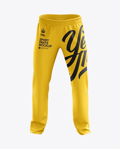 Download Sport Pants PSD Mockup Front View