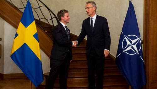 NATO Secretary General meets with the Minister of Defence of Sweden