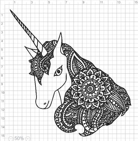 Download Layered Mandala Unicorn Svg Printable - Free Layered SVG Files