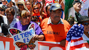 Marcha por el 1° de mayo en Los Ángeles, 2013