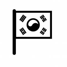 無料イラスト画像 トップ100 韓国 国旗 イラスト フリー