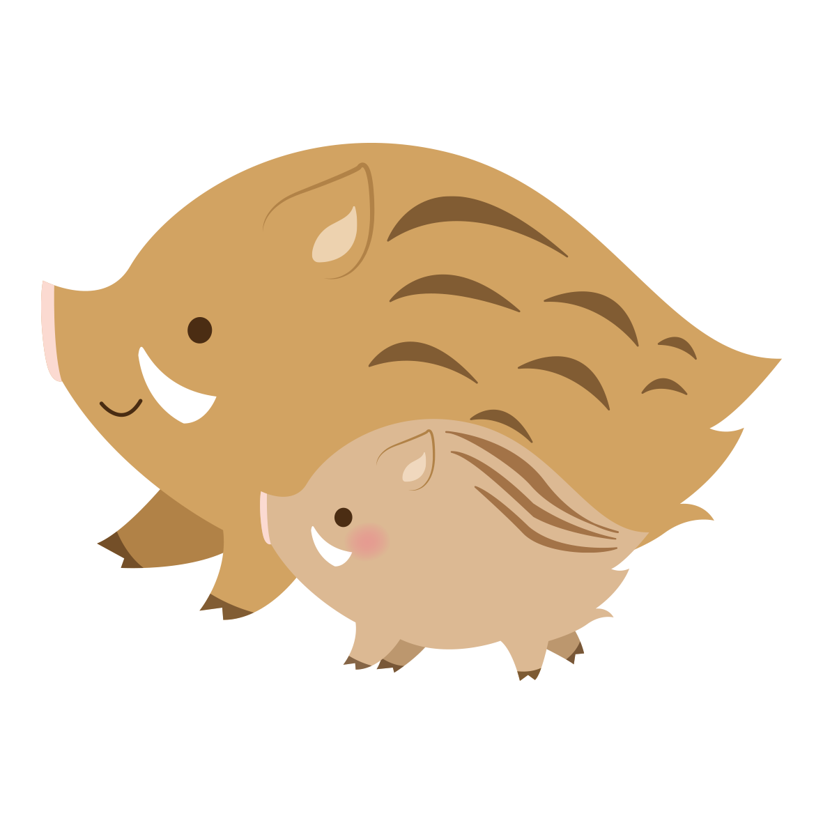 すべての動物の画像 最高のかっこいい イノシシ イラスト フリー