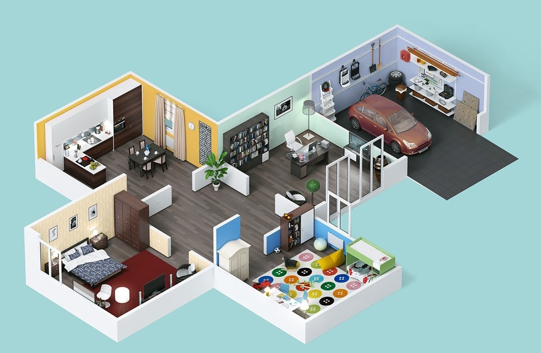 Maybe you would like to learn more about one of these? 25 Two Bedroom House Apartment Floor Plans