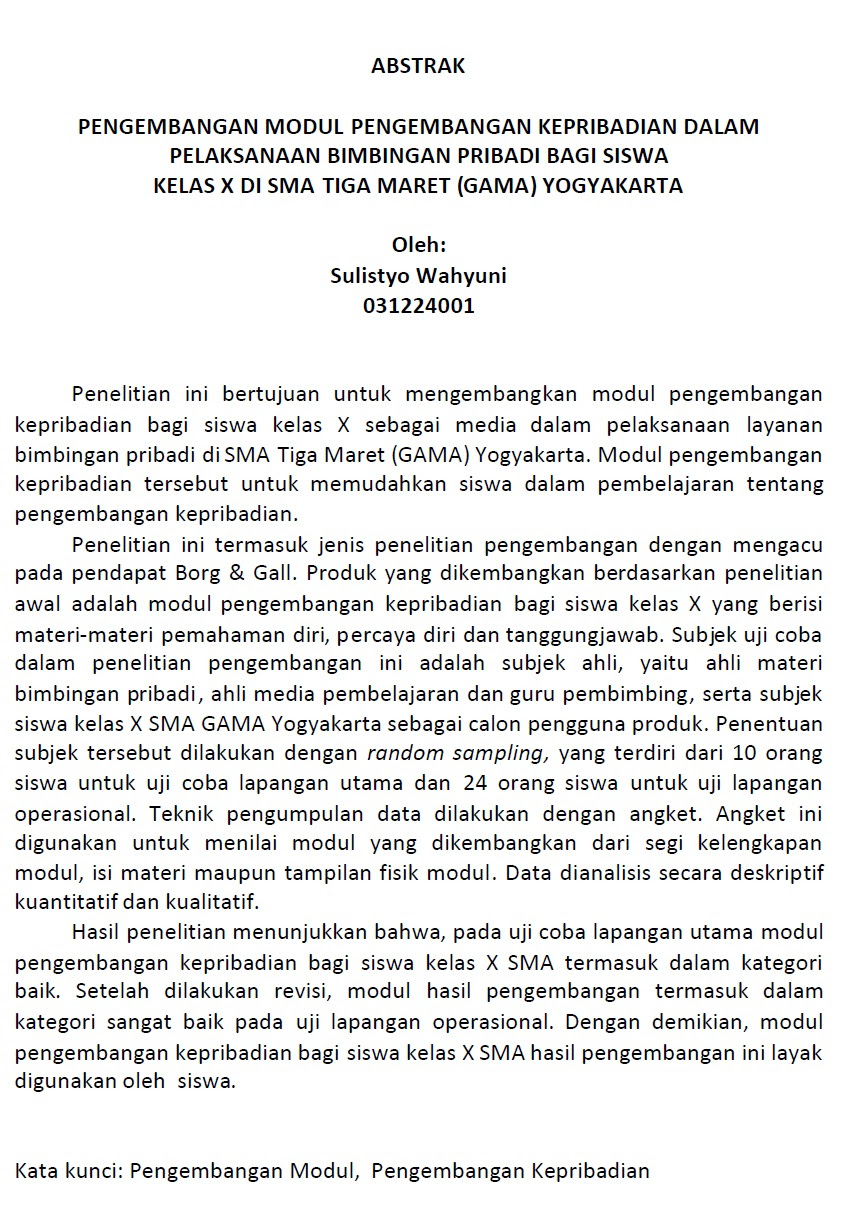 Contoh Jurnal Skripsi Ilmiah - Contoh Yes