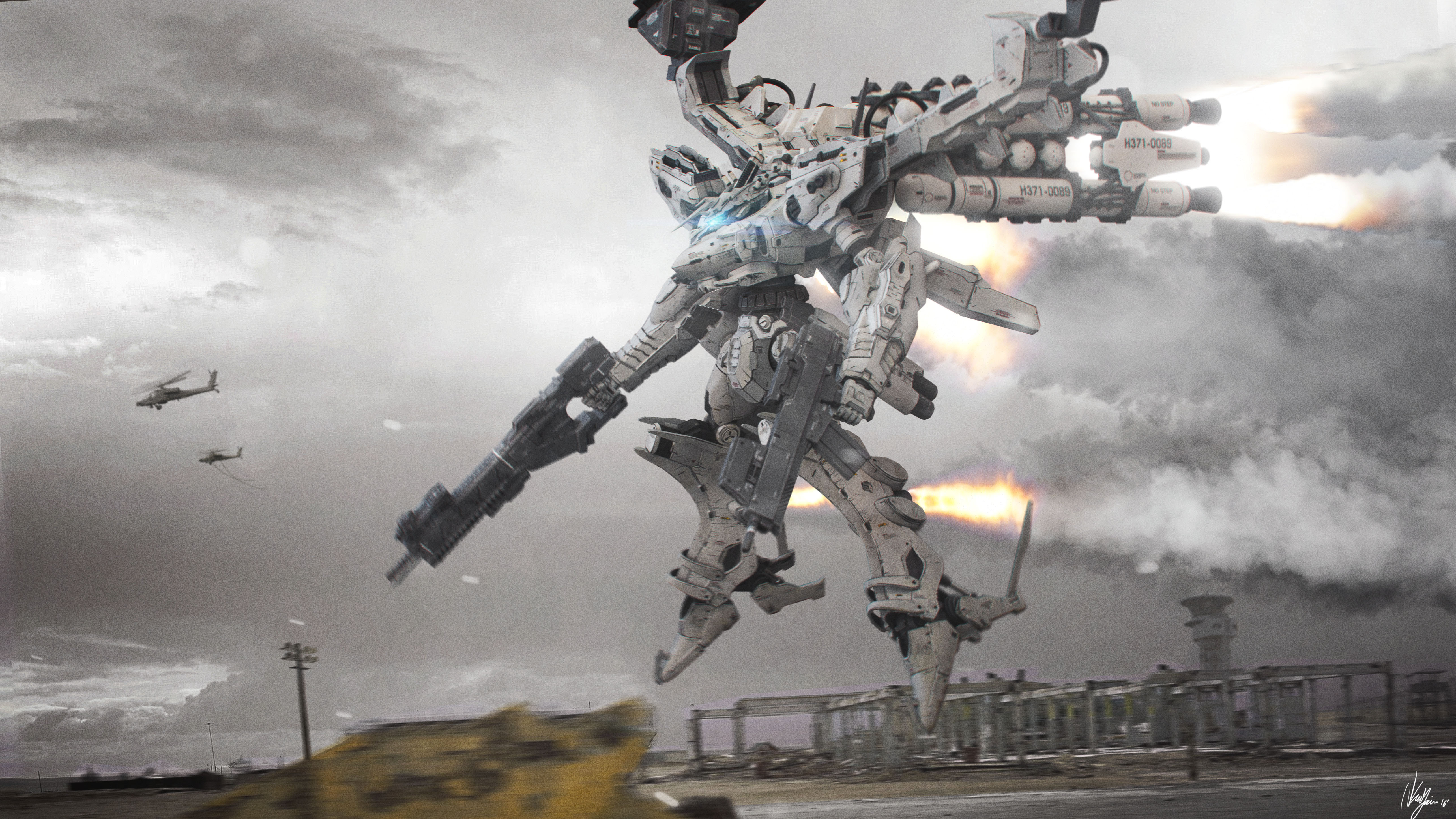 Jongeres アーマードコア ホワイトグリント 壁紙