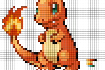 good pixel art grids Wow pikachu