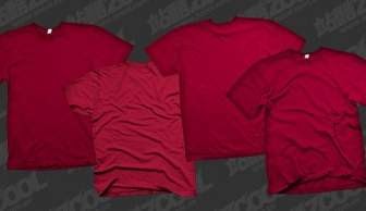  Mockup  Kaos  Merah Marun  Desain Kaos  Menarik