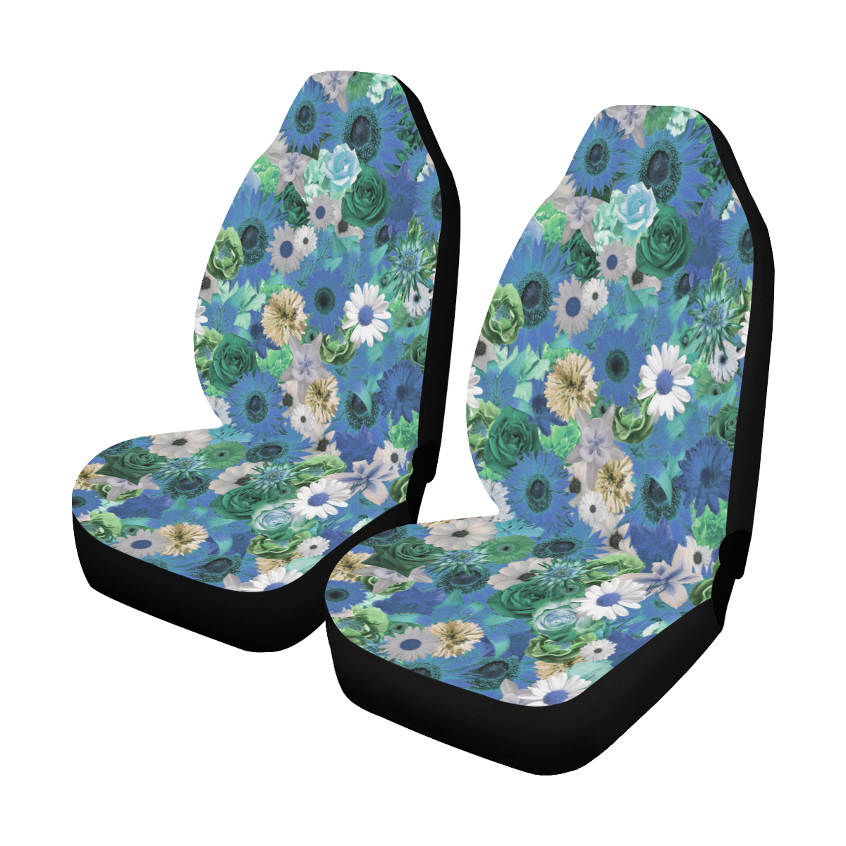Stretchy fabric fits most car seats, shopping carts, and nursing mothers covers are made for all season. Turquoise Gold Fantasy Garden Car Seat Covers Set Of 2 Id D2994746
