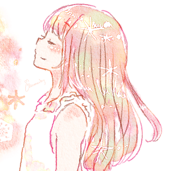 女の子 横顔 イラスト 右向き
