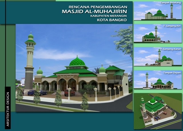 Contoh Banner Renovasi Masjid desain spanduk kreatif