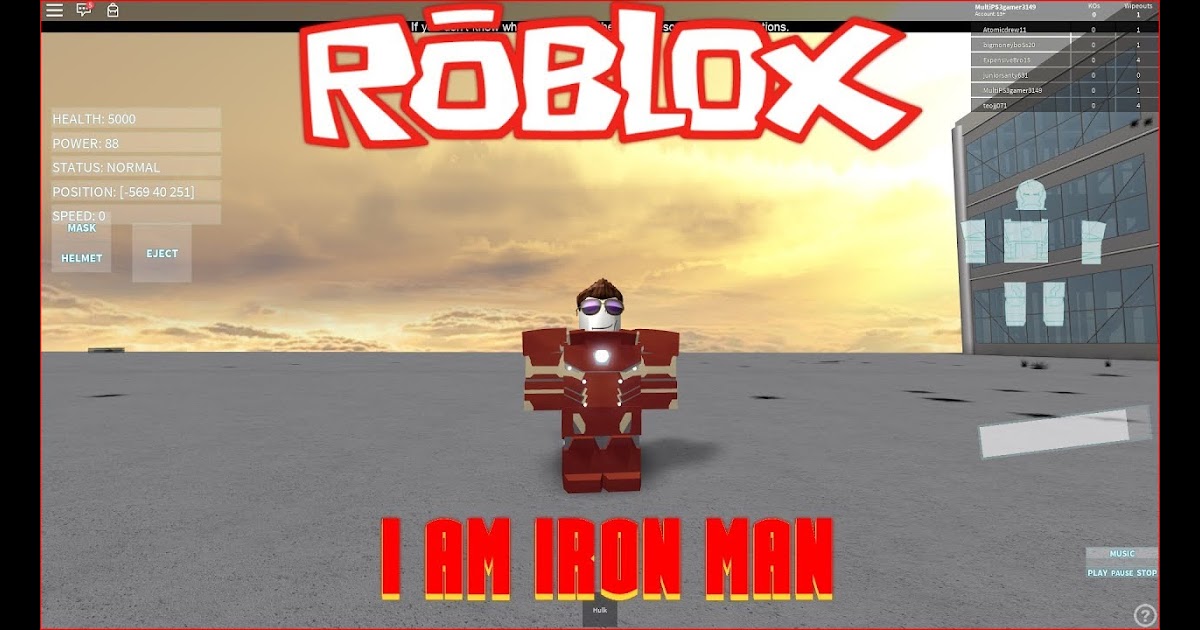 Roblox I Am Iron Man - hot cornball roblox