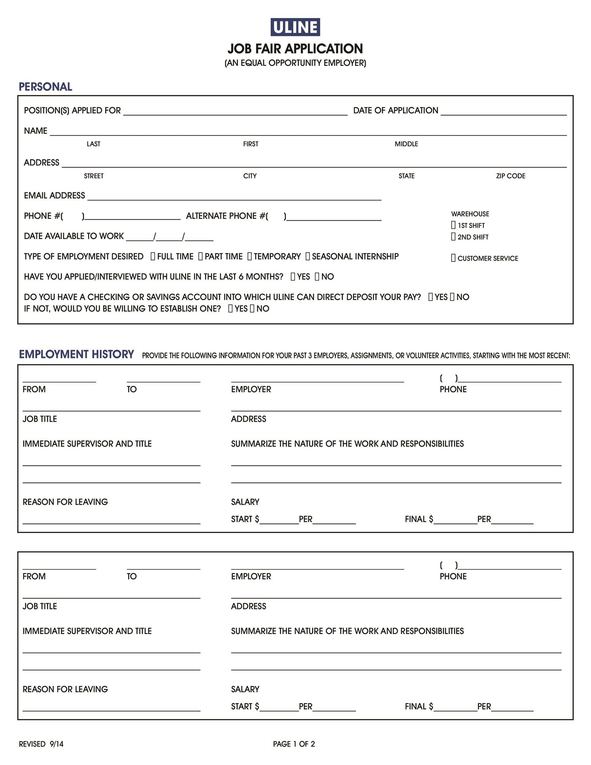 57 pdf office job application template printable hd docx download zip