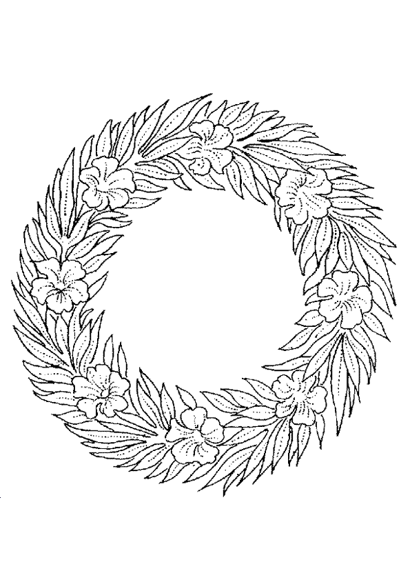 Krans Kleurplaat