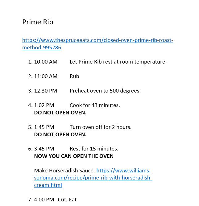 Monitor the temperature of the meat. Prime Rib Roast Phil Callihan