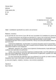 Application Letter Sample: Modele De Lettre De Motivation 
