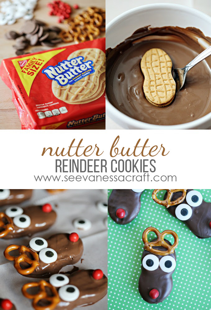 This super easy recipe is fun to make and even more fun to eat. Christmas Nutter Butter Reindeer Cookies See Vanessa Craft