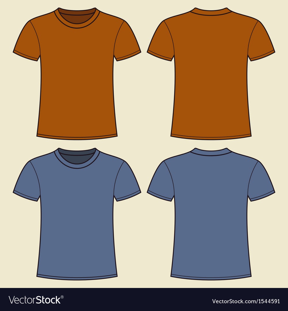 Download 449+ Vector Blank T Shirt Template Front And Back Popular ...