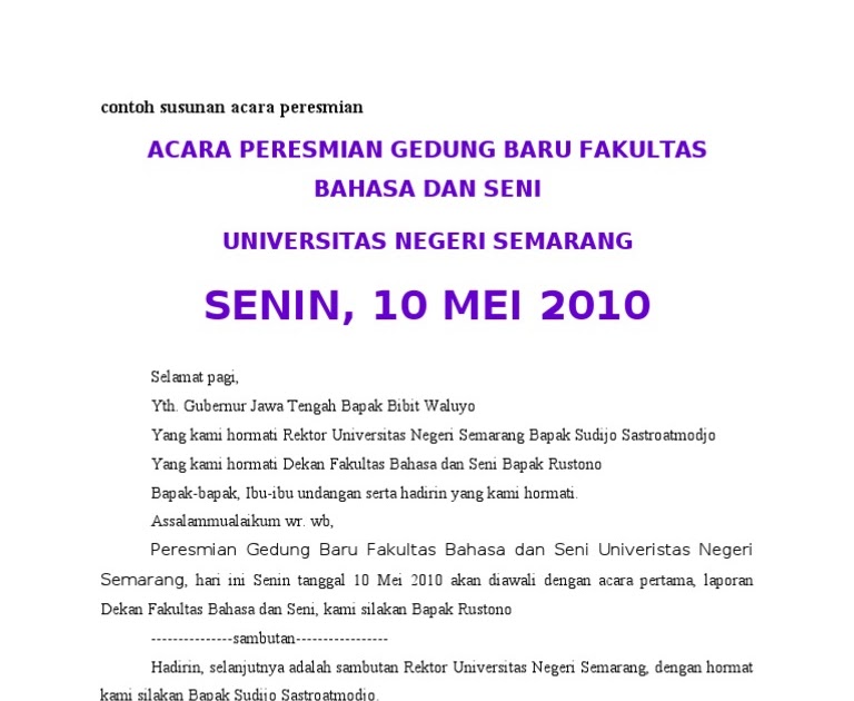 Contoh Pidato Ulang Tahun Perusahaan - Contoh SLK