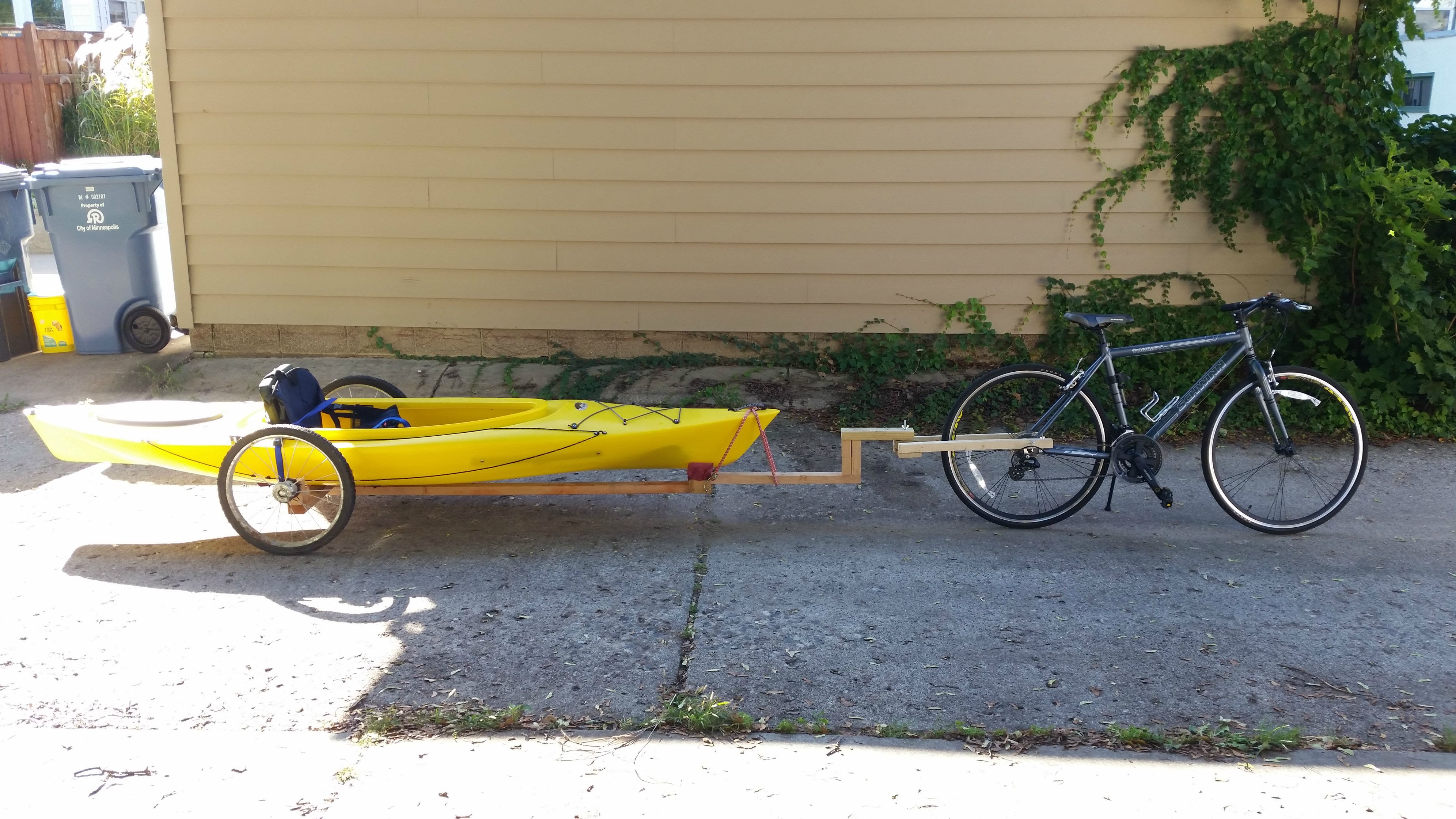On Tues: Information Diy bicycle kayak trailer