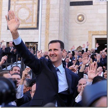 Bashar al Assad -  Onder het volk - 1 - Instagram